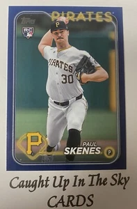 2024 Topps Update Paul Skenes RC Royal Blue SP Retail Exclusive Pirates - Picture 1 of 2