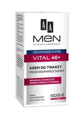 AA OCEANIC MEN HYPOALLERGENIC ANTI-WRINKLE FACE CREAM VITAL 40+