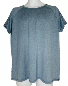 Eddie Bauer Women's Short Sleeve Crew Neck Active T-Shirt Blue XL - Picture 1 of 6