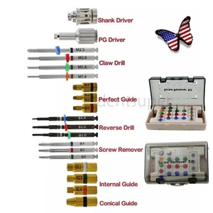 Kit removedor de tornillo roto para implante dental taladro inverso guía controlador SR Neobiotech - Imagen 1 de 24