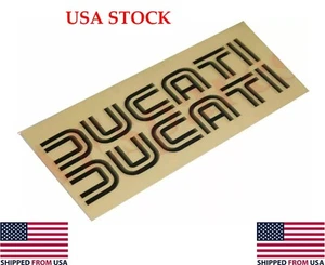 Ducati Petrol Fuel Tank Black Sticker Decal 2 Units @OC - Bild 1 von 4