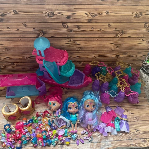Nickelodeon Shimmer and Shine TEENIE GENIES Toy Mini Figures lot dolls cuffs Cover