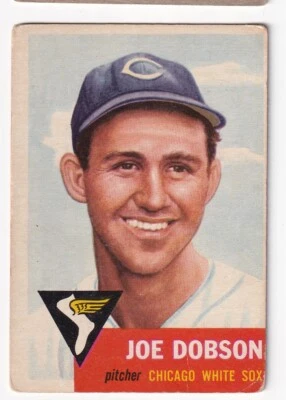 Joe Dobson 1953 Topps Baseball Card # 5 Chicago White Soxs - Image 1 of 2
