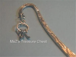 Silvertone Mini-Key Ring Bookmark ** Brand New! ** Includes Gift Box! ** - Picture 1 of 4