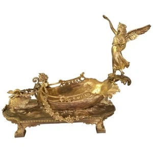 T-AAS-1 Einzigartige Empire Blumenschale, Jardiniere, Bronze vergoldet * - Picture 1 of 1