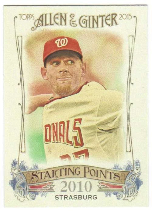 2015 Topps Allen and Ginter Starting Points #SP-99 Stephen Strasburg Nationals  - Image 1 of 1