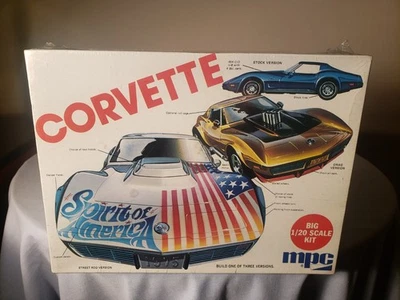 RARE Vintage MPC BIG 1/20 CORVETTE SPIRIT OF AMERICA 1-7530 FACTORY SEALED 1975 - Image 1 of 4