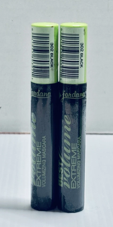 Pack Of 2 Jordana BEST LASH EXTREME VOLUMIZING MASCARA #302 Black (New/Sealed) - Image 1 of 1