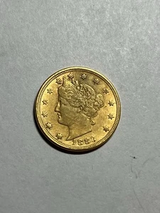 1883 Liberty Head V Nickel No Cents Gold Plated Racketeer Nickel - Picture 1 of 2