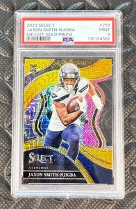 2023 Select Jaxon Smith-Njigba Die-Cut Gold Prizm RC Concourse /10 PSA 9 #259 - Picture 1 of 3