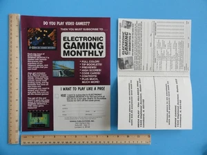 ELECTRONIC GAMING MONTHLY MAGAZINE SUBSCRIPTION VINTAGE PRINT AD 8.5"X 11" 1991 - Picture 1 of 5