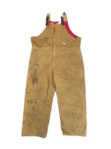 Carhartt Overalls Men 44 USA Big 3XL - Picture 1 of 5