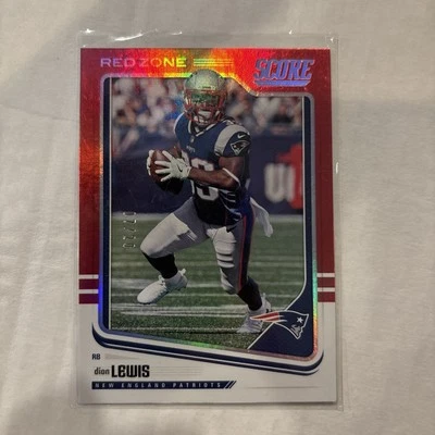 DION LEWIS 2018 PANINI SCORE RED ZONE /20 #212 PATRIOTS - Image 1 of 2