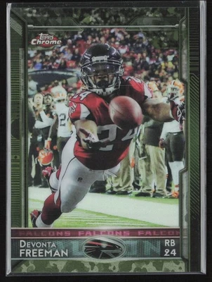 2015 Topps Chrome #94 Devonta Freeman Camo Refractor #/499 - Image 1 of 2