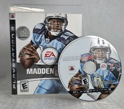 Madden NFL 08 Sony PlayStation 3 PS3 2007 No Manual Tested EA Sports OEM 2008 - Image 1 of 4
