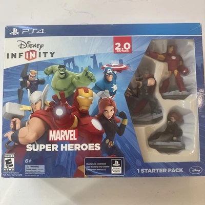 SEALED! Disney Infinity Marvel Super Heroes 2.0 Edition Starter Pack (PS4) New - Image 1 of 4