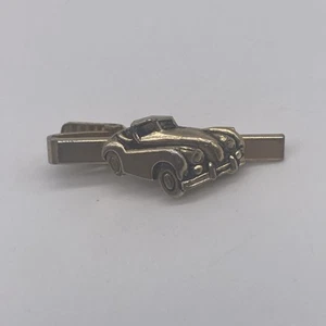 Vintage Anson Gold Tone Car Mens Tie Clip Bar - Picture 1 of 4