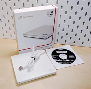 LG Super-Multi Portable Slim 8x External USB DVD Rewriter - White (GP60NW60) - Afbeelding 1 van 8