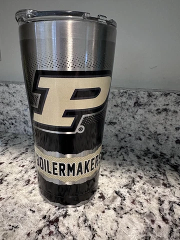 Tervis Stainless Steel Tumbler With Lid 20 oz Purdue Boilermakers Cover