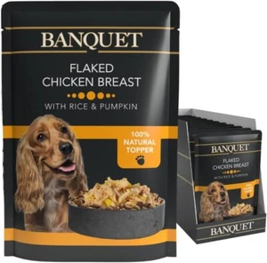 HiLife Banquet Dog Food Flaked Chicken with Rice and Pumpkin, 15 x 100 g Pouches - Picture 1 of 1