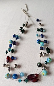 Mehrfarbige Perlenkette - 48 cm - Bild 1 von 1