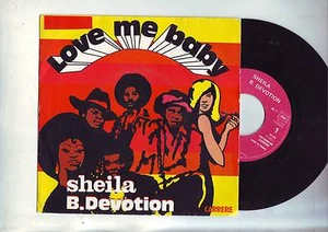 45 tours sheila - B. devotion : love me baby - carrere   - Picture 1 of 1