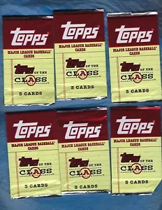 TOPPS MAJOR LEAGUE BÉISBOL TOPPS DE LA CLASE PAQUETE LOTE 30 PAQUETES ¡NUEVO SELLADO! ! - Imagen 1 de 6