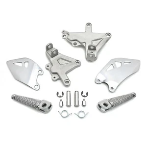 Silver Front Foot Pegs Bracket For 2011-2020 Kawasaki Ninja ZX10R ZX-10R - Picture 1 of 6