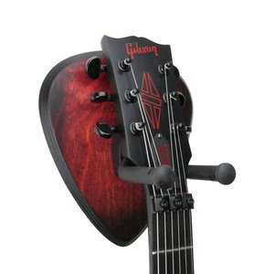 Gitarrenhalter Wandplatte aus Holz Rot Schwarz K&M Gitarren-Wandhalter 16280 - Bild 1 von 11