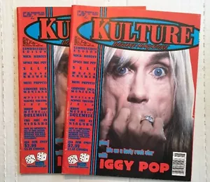 2 riviste Kulture Deluxe vol. 1 Numero #2 Copertina Iggy Pop San Diego Rock & Punk - Foto 1 di 12