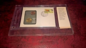 1966 #41 99 COMPANY FIRST DAY FIRST ISSUED BRITISH HONDURAS 1 CENT & COPPER 5 C  - Bild 1 von 1