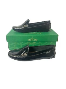 Mocassini Eastland Patricia Classic II pelle nera nuovi con scatola donna taglia 6M - Foto 1 di 8