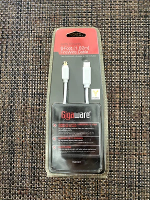 Gigaware 4-Pin to 9-Pin FireWire Cable 6 foot - Image 1 of 2