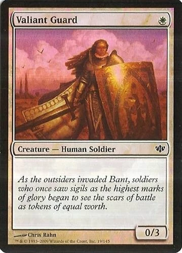 MTG - Conflux - Valiant Guard - 2X - Foil - NM - Image 1 of 1
