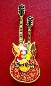 HRC Hard Rock Cafe Bangkok Valentines Day 2001 3D Double Neck Guitar LE - Picture 1 of 2