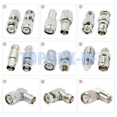 1x TNC Male Female to BNC FME Male Female Plug Jack RF Connector Adapter Radio - Image 1 of 2