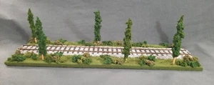 O SCALE 24" SINGLE TRACK DIORAMA TRAIN DISPLAY -"SUMMER SCENE" - Picture 1 of 9