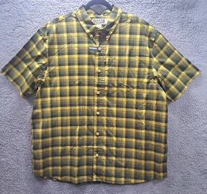 Hombre XL Reg. Camisa con botones de manga corta Duluth Trading DuluthFlex Beergarden - Imagen 1 de 7
