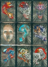 2001-02 BETWEEN THE PIPES MASK BLUE & SILVER/300 NHL HOCKEY CARD SEE LIST