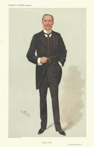 VANITY FAIR SPY CARTOON Melville Leslie Macnaghten 'Scotland Yard' Police 1908 - Picture 1 of 2