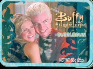 2002 BUFFY THE VAMPIRE SLAYER MINI TIN LUNCH BOX FILLED WITH BUFFY BUBBLEGUM - Picture 1 of 2