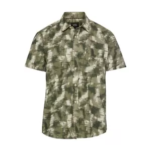 Camel active Herren Hemd Regular Fit grün gemustert 5S74 409274 34 dusty khaki - Picture 1 of 4