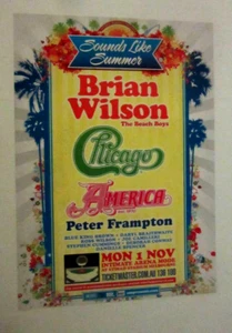 BRIAN WILSON (THE BEACH BOYS) ORIGINAL TOUR POSTER - Picture 1 of 1