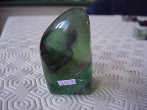fluorite polished boulder whale tooth shape Fw2 - Picture 1 of 7