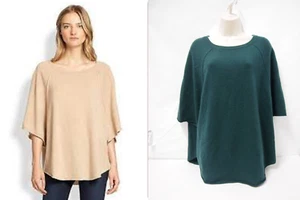 Joie Womens Jolena Sweater L Green Wool/Cashmere Kimono 3/4 Sleeve Knit - Picture 1 of 10
