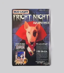 SPUDS MACKENZIE 2" x 3" POSTER MAGNET (fiesta de cerveza 90s dog fright night) - Imagen 1 de 2