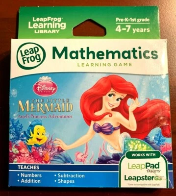 LeapFrog LeapPad Explorer: The Little Mermaid - Math, Leap Pad 2, 3, XD GS Used - Image 1 of 4