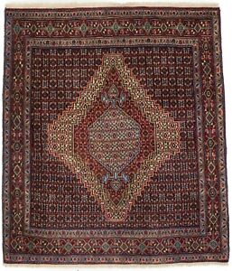 Hand-Knotted Floral Design Small 4X5 Oriental Rug Farmhouse Floor Decor Carpet