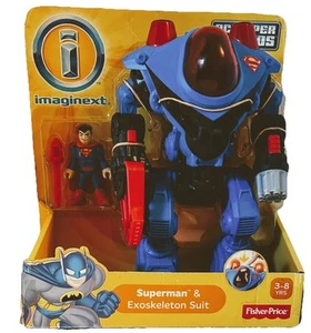 Imaginext DC Super Friends Superman & Exoskelett Anzug - Brandneu im Karton - Bild 1 von 6
