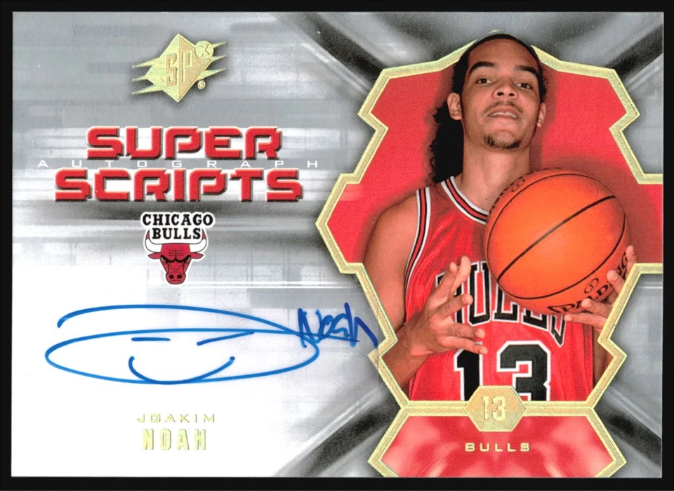 2007-08 SPx Super Scripts Joakim Noah Rookie Auto #SS-JN Foto 1 de 2